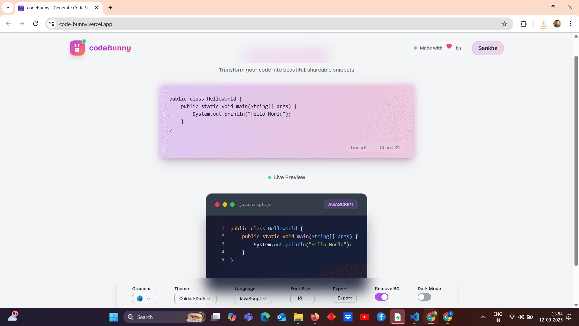 codeBunny - Code Formatter